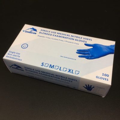Single-Use Medical Vinyl Nitrile Blended Examination Gloves