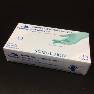 Disposable Nitrile Gloves With Aloe Vera
